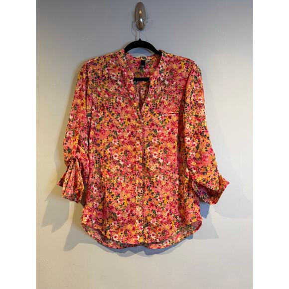 Kut from the Kloth Tops - Kut from the Kloth Floral Button Front Blouse | Size Small